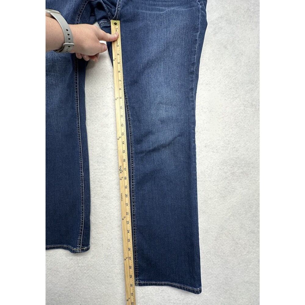 Talbots Curvy Bootcut‎ Womens Jeans Size 8 Dark Wash Mid Rise Denim Blue - Picture 3 of 8